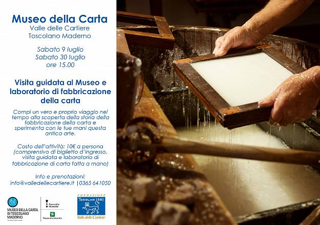 Visita guidata piu laboratorio carta